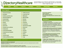 Tablet Screenshot of directoryhealthcare.com